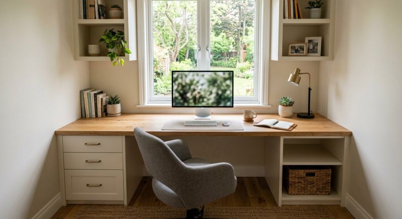 Built In Desk Installation in Frederick, MD