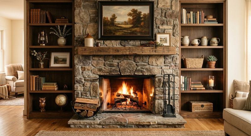 Fireplace Shelves Installation in Winston Salem, NC