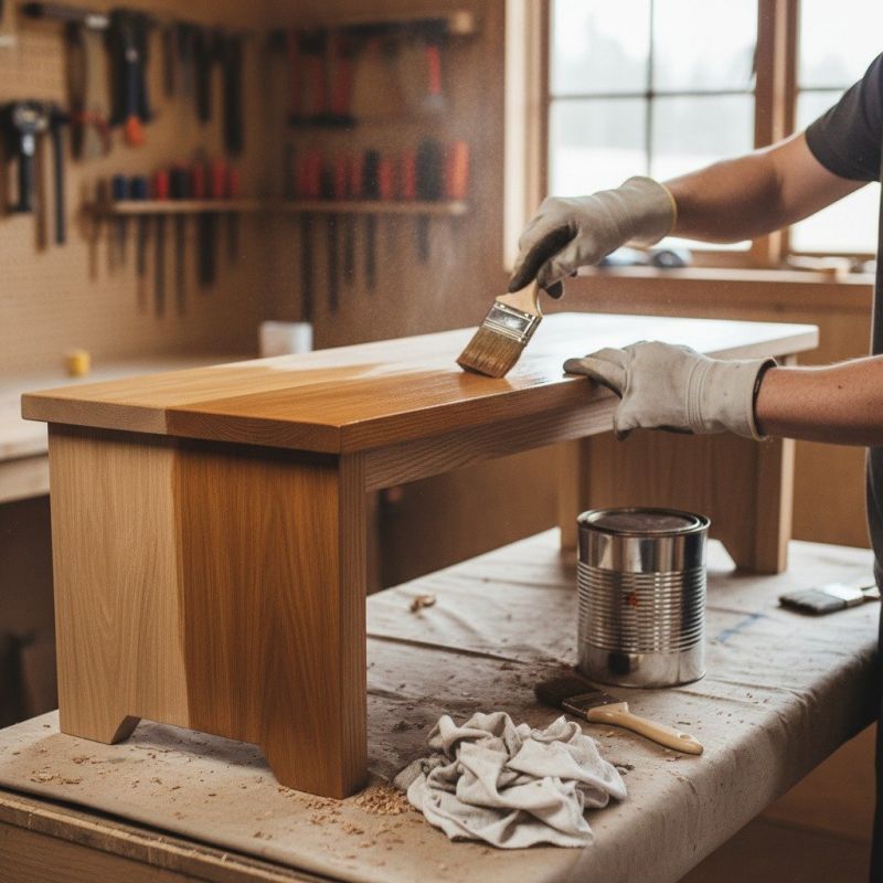 Local Wood Furniture Staining pros at work
