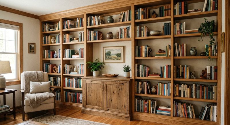 Built In Bookshelves Installation in Fairfax, VA