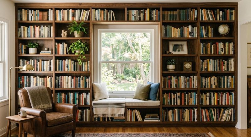 Built In Bookshelves Installation in Alexandria, VA