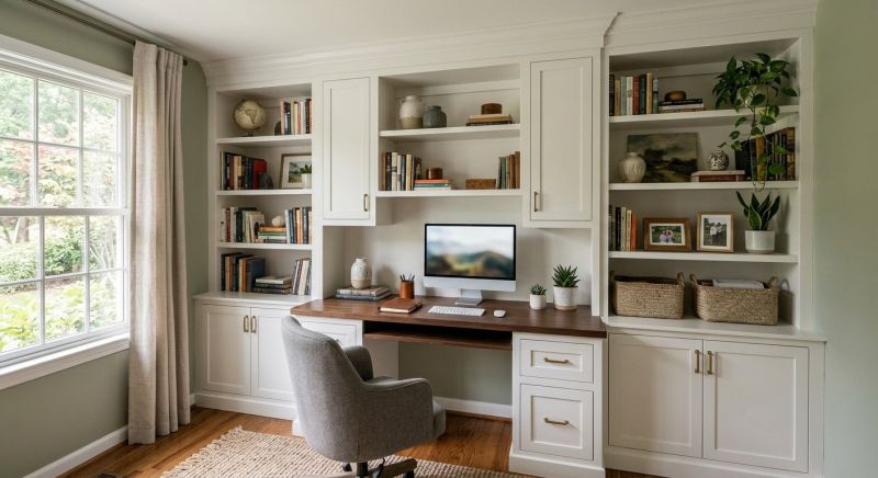 Built In Desk Installation in Alexandria, VA