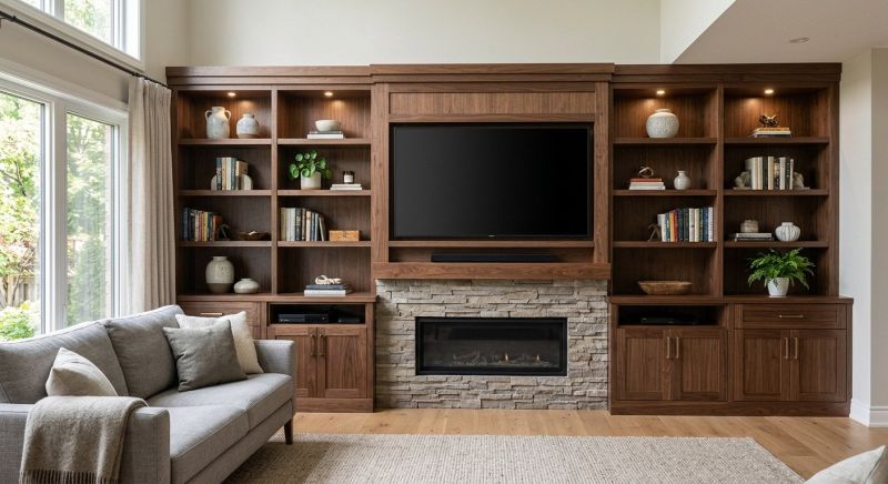 Built In Tv Cabinetry in Woodbridge, VA
