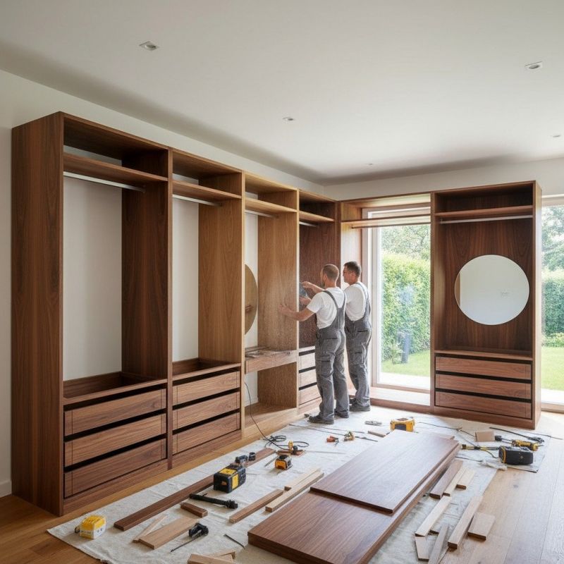 Custom Bookcase Installation in Winston Salem, NC