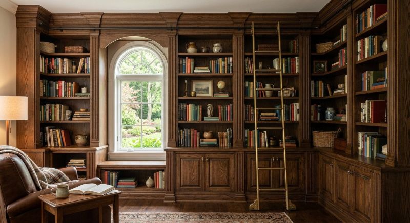 Custom Bookcase Installation in Alexandria, VA