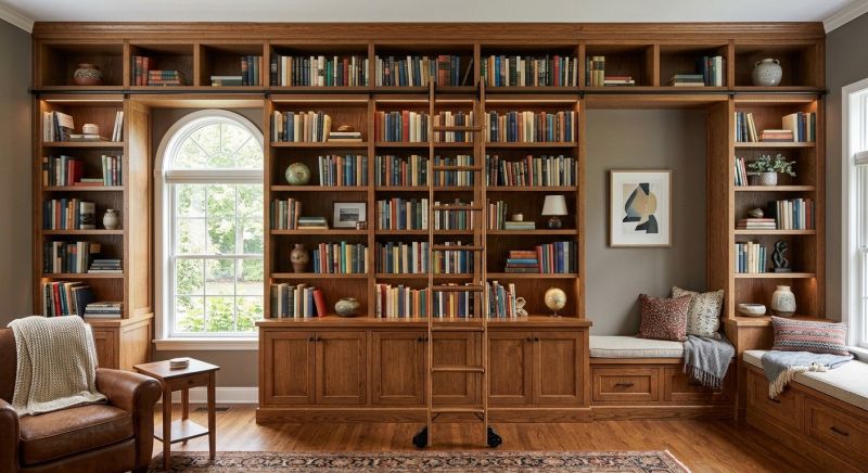 Custom Bookshelves Installation in Alexandria, VA