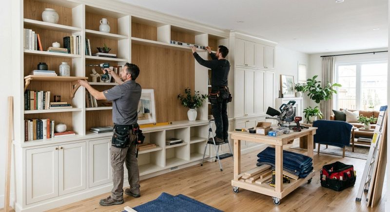 Custom Bookshelves Installation in Alexandria, VA