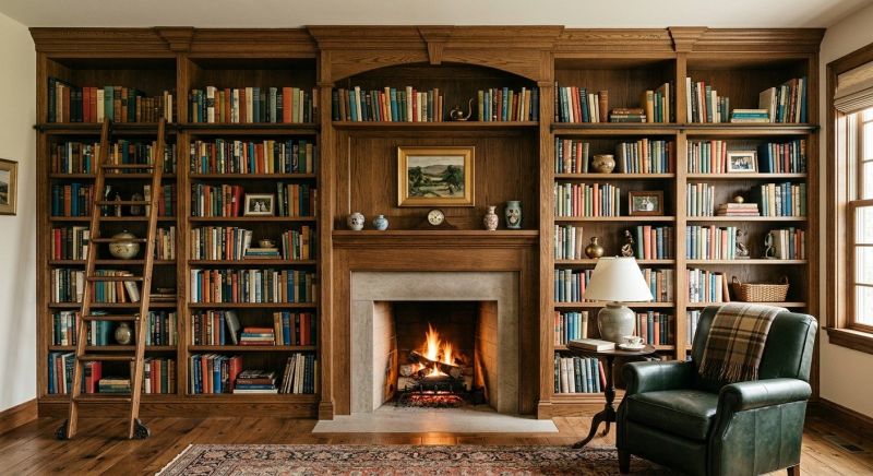Fireplace Shelves Installation in Raleigh, NC