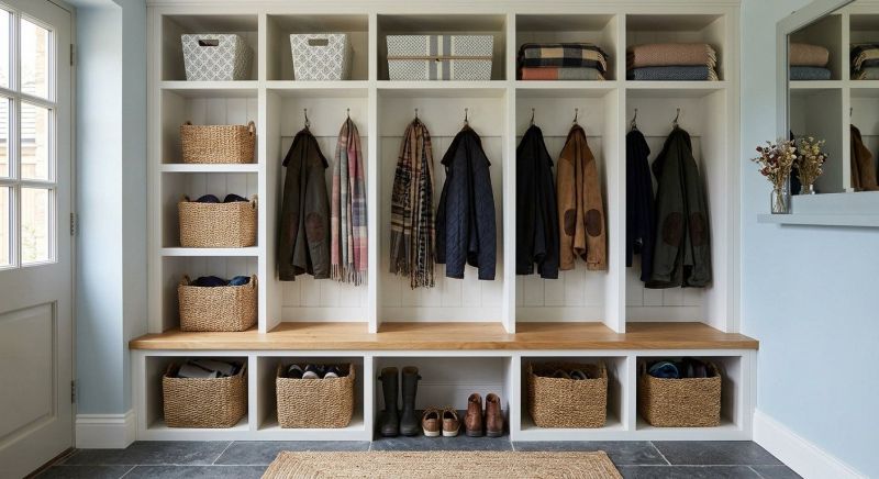Mudroom Shelving Installation in Woodbridge, VA